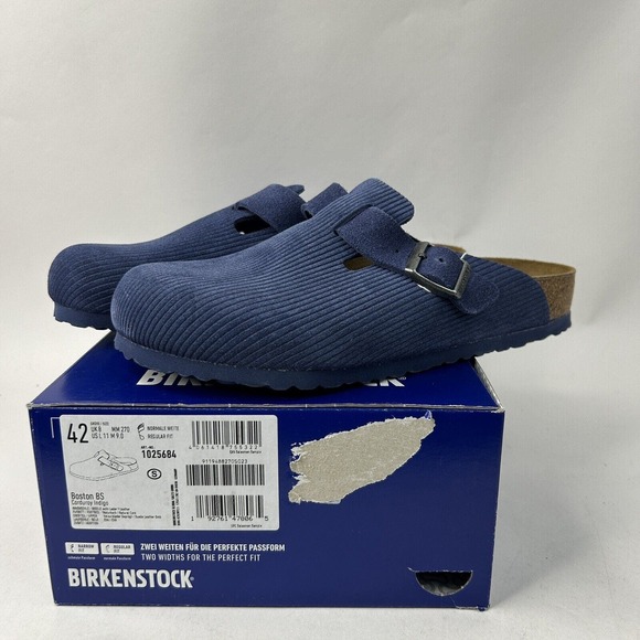 Birkenstock Boston “Corduroy Indigo” 2024